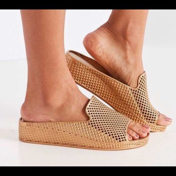 Jeffery Campbell - Pool Slides with a wedge - Picture 3 of 7